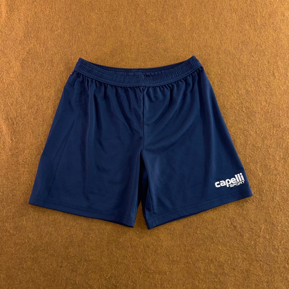 Capelli Sport Youth M 10-12 Navy Blue CS-Dry Athletic Soccer Shorts New